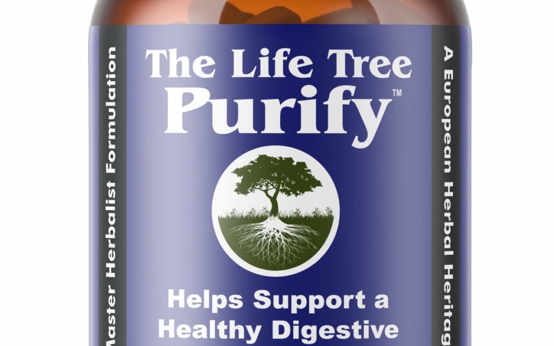 Purify Parasite Intestinal Detox Cleanse Para Clean All Natural Herbal The Life Tree 600mg 60 liquid vegetable capsules