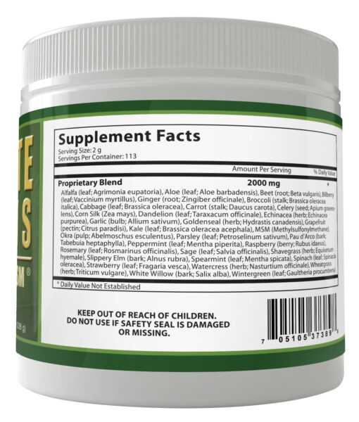 ultimate daily greens with msm powder supplements facts natural ingredients