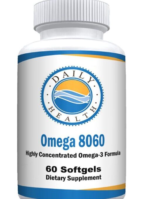Omega 8060 Fish Oil 2400mg 60 softgels High Grade Omega 3