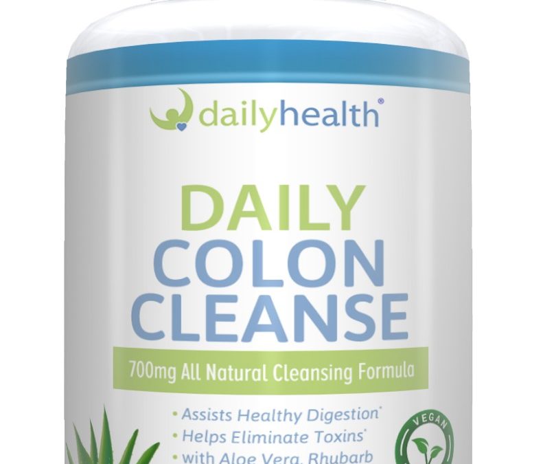 Daily Colon Cleanse 700mg All Natural 10 Herbs, Fiber & Calcium 60 Vegetable Capsules